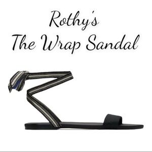 Rothy’s Wrap Sandals – Women’s 8.5 – Black
